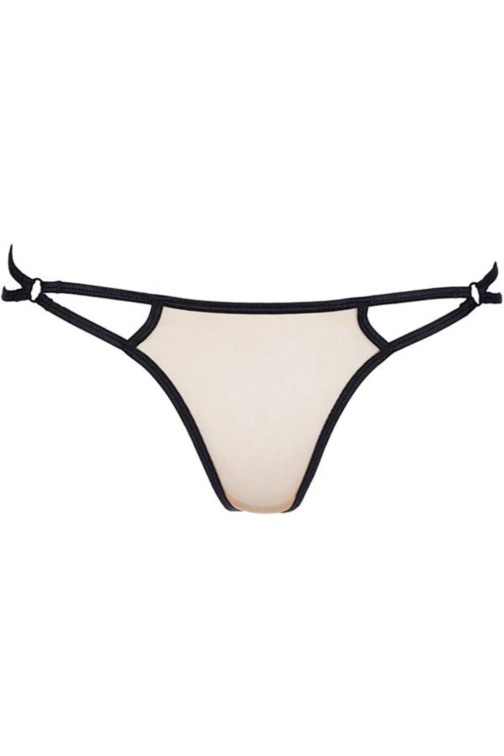 Axami schwarz String-Stickmuster mit transparentem Tüll Axami schwarz String-Stickmuster mit transparentem Tüll