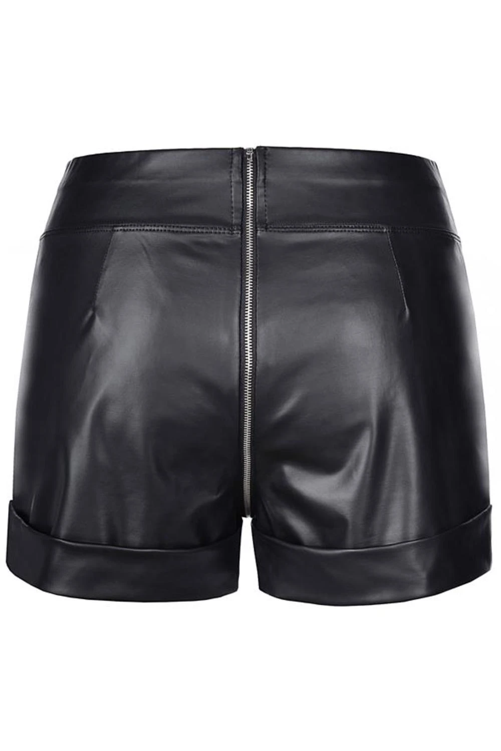 Axami Sexy Wetlook Shorts aus mattem Latex in schwarz