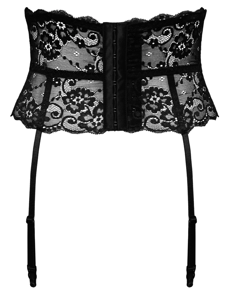 Cottelli LINGERIE Straps Spitze Strapsgürtel florale Spitze