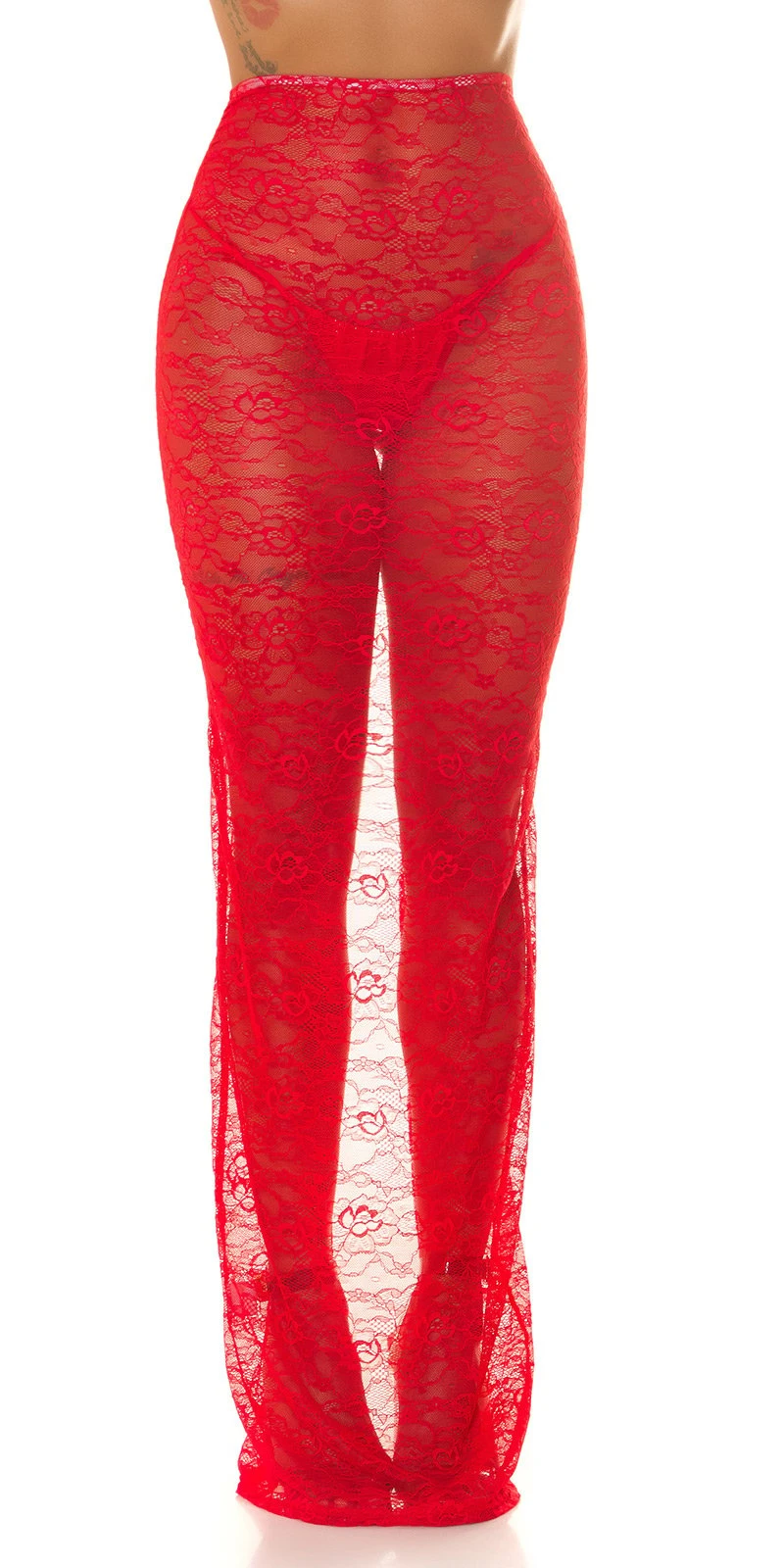 Highwaist Maxirock Spitzenrock Rock Bodenlang aus Spitze Transparent Cover up Highwaist Maxirock Spitzenrock Rock Bodenlang aus Spitze Transparent Cover up