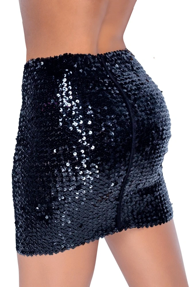Cottelli PARTY Paillettenrock Stretchbund, schillernde Optik, Schlauch Stretch Mnirock Cottelli PARTY Paillettenrock Stretchbund, schillernde Optik, Schlauch Stretch Mnirock