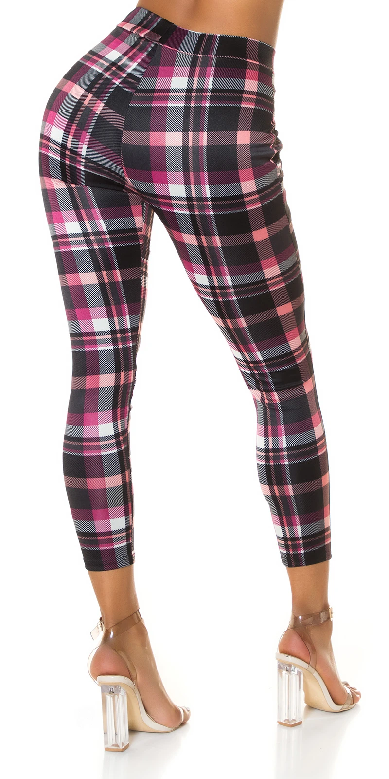 Karo Printed High Waist Business Look Treggings Karo Printed High Waist Business Look Treggings
