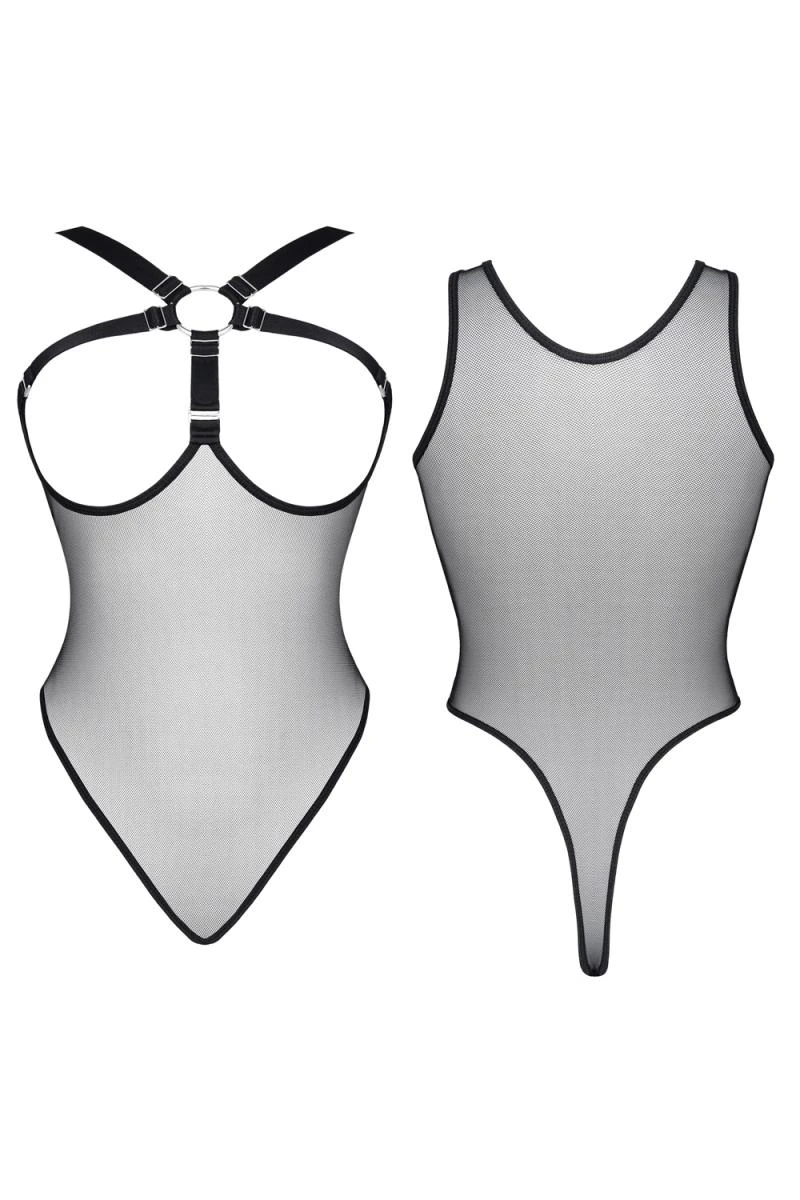 Durchsichtiger Netzbody mit Gummibändern LX Collection