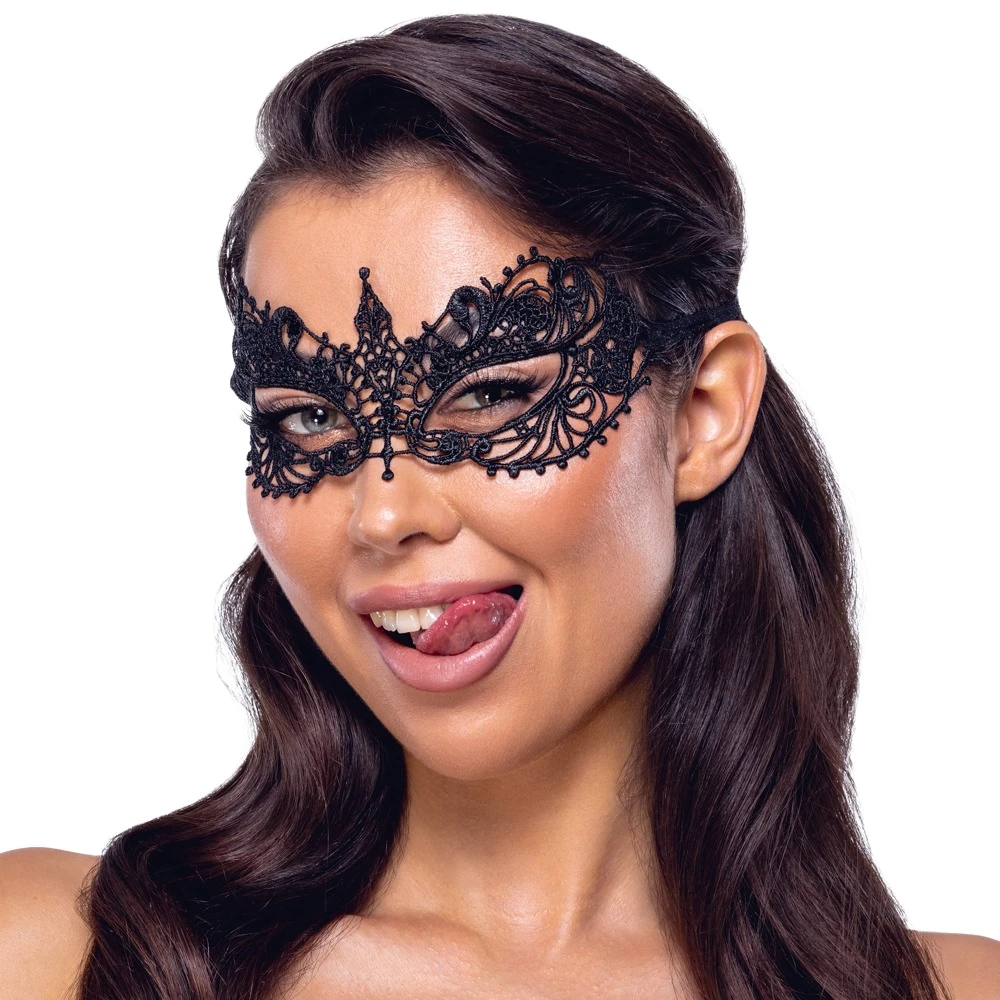 Cottelli ACCESSOIRES Augenmaske – filigrane Spitze, weiche Passform & geheimnisvoller Look für besondere Momente