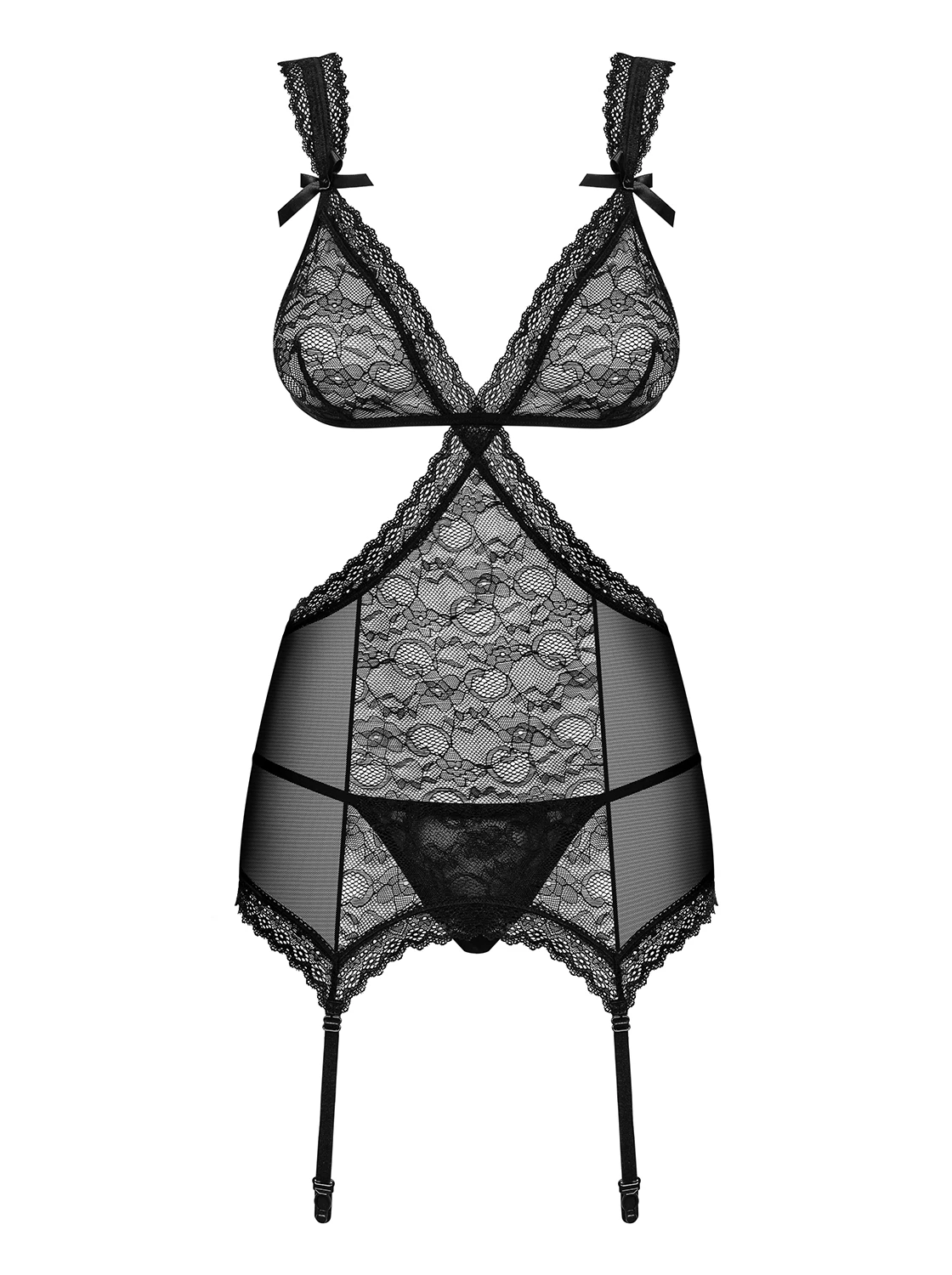 Transparente Corsage mit verlockendem Design