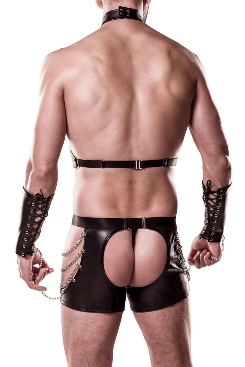 Herren Erotikset mit Ketten und Nieten von Grey Velvet Men