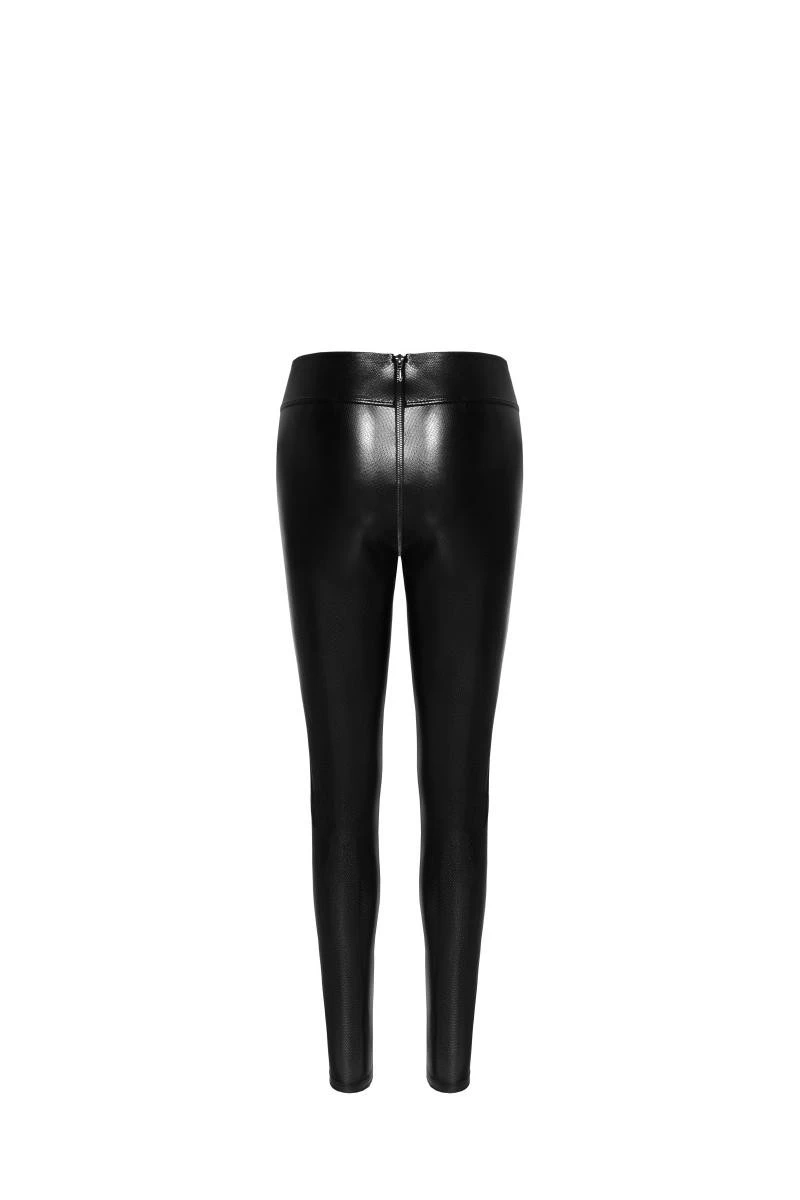 F274 Snake Wetlook Leggings mit Reißverschluss von Noir Handmade F274 Snake Wetlook Leggings mit Reißverschluss von Noir Handmade