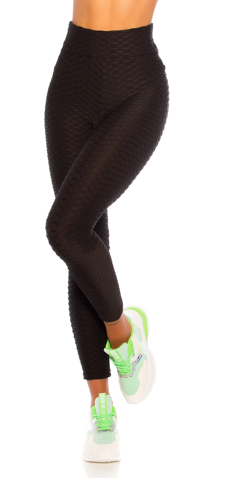 Fitness High Waist Leggings mit Struktur Fitness High Waist Leggings mit Struktur