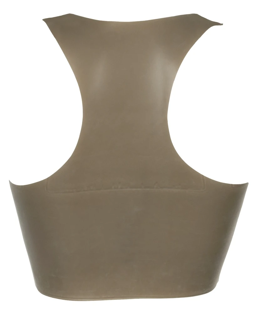 Latex-Top Smoke rauchgrau transparent High Neck Racerback schulterfrei bauchfrei Kinky Reizwäsche – LateX