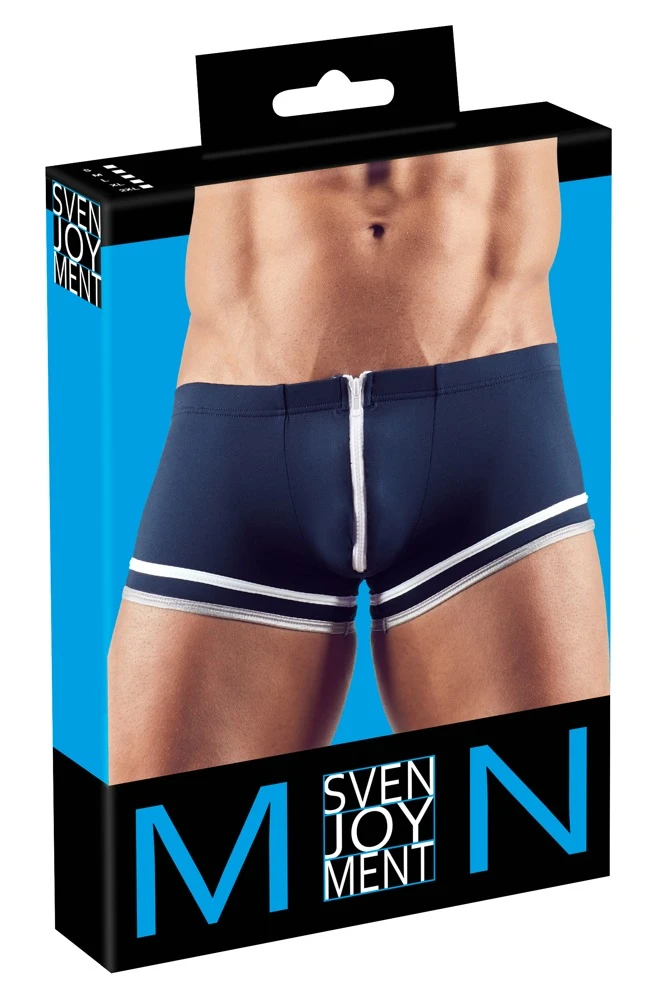 Weiche Mikrofaser-Pants im trendigen Matrosen-Look. Vorne mit extra breitem Reißverschluss.