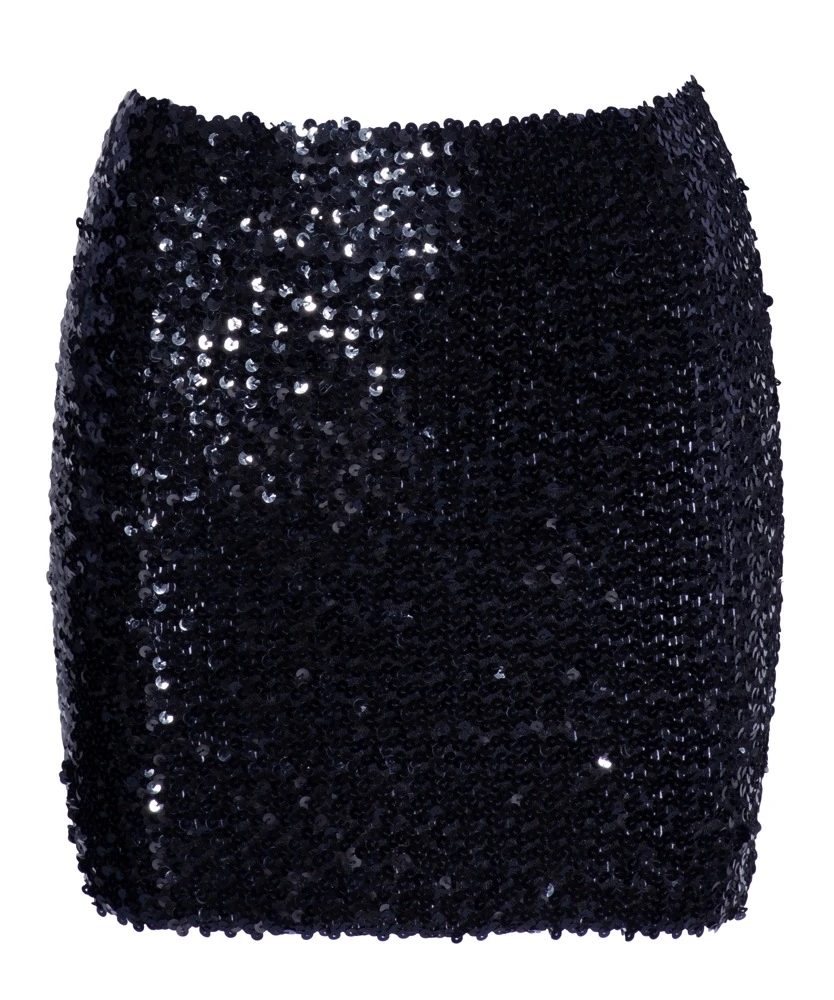 Cottelli PARTY Paillettenrock Stretchbund, schillernde Optik, Schlauch Stretch Mnirock Cottelli PARTY Paillettenrock Stretchbund, schillernde Optik, Schlauch Stretch Mnirock