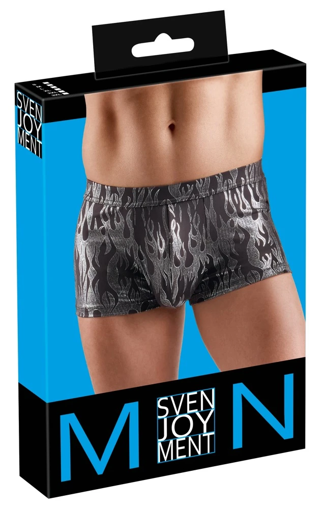 Betonende Pants Schwarz-Silber im Mystic-Metallic-Look von Svenjoyment – sexy glänzend, körpernah geschnitten und elastisch für maskuline Ausstrahlung Betonende Pants Schwarz-Silber im Mystic-Metallic-Look von Svenjoyment – sexy glänzend, körpernah geschnitten und elastisch für maskuline Ausstrahlung