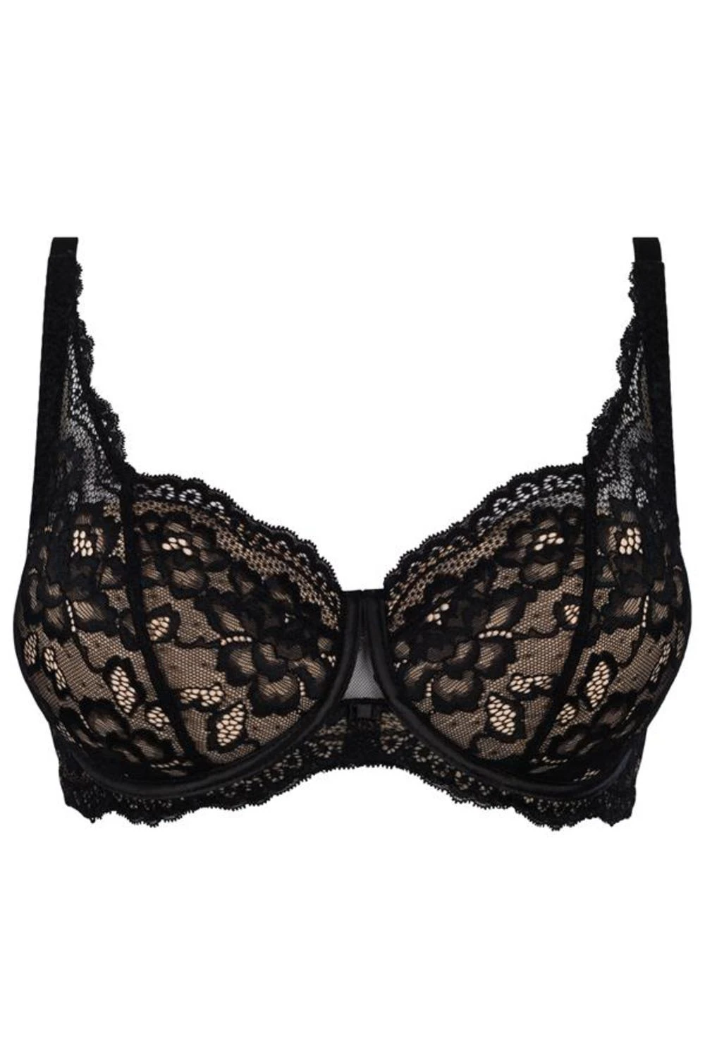 Axami PushUp BH Bügel breite Träger Erotisch Schwarz Axami PushUp BH Bügel breite Träger Erotisch Schwarz