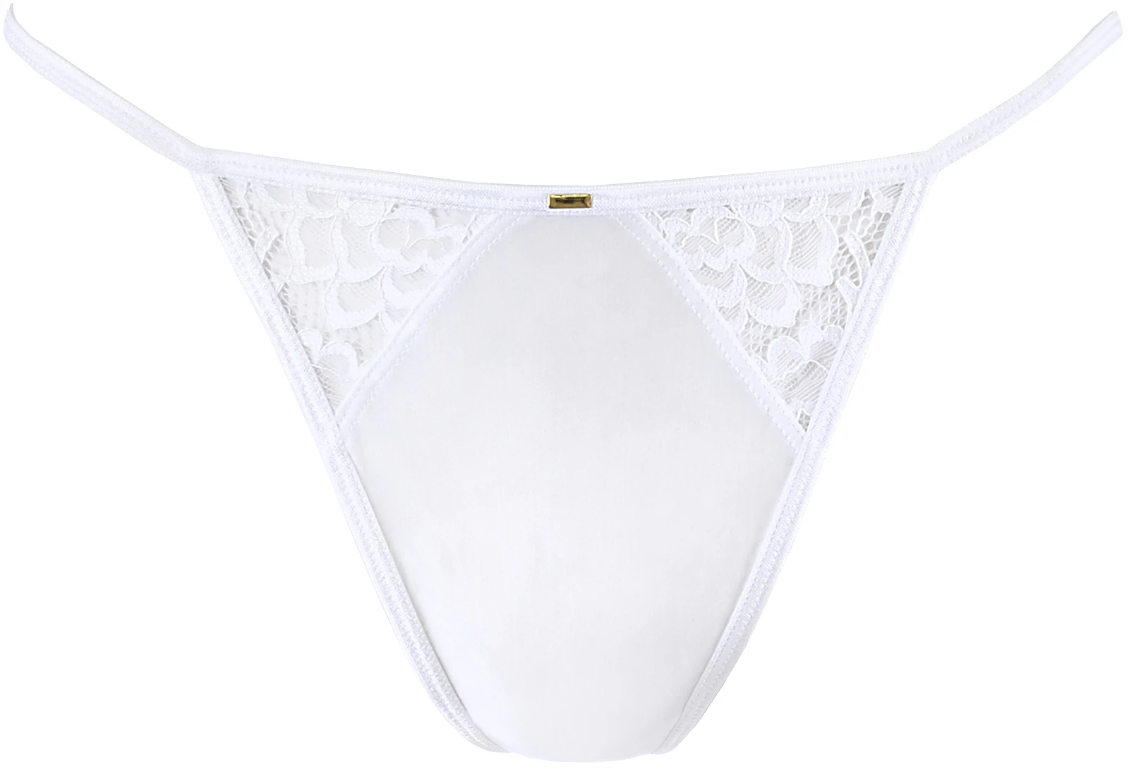Axami romantisches Babydoll mit Streifen und Spitzeneinsätzen