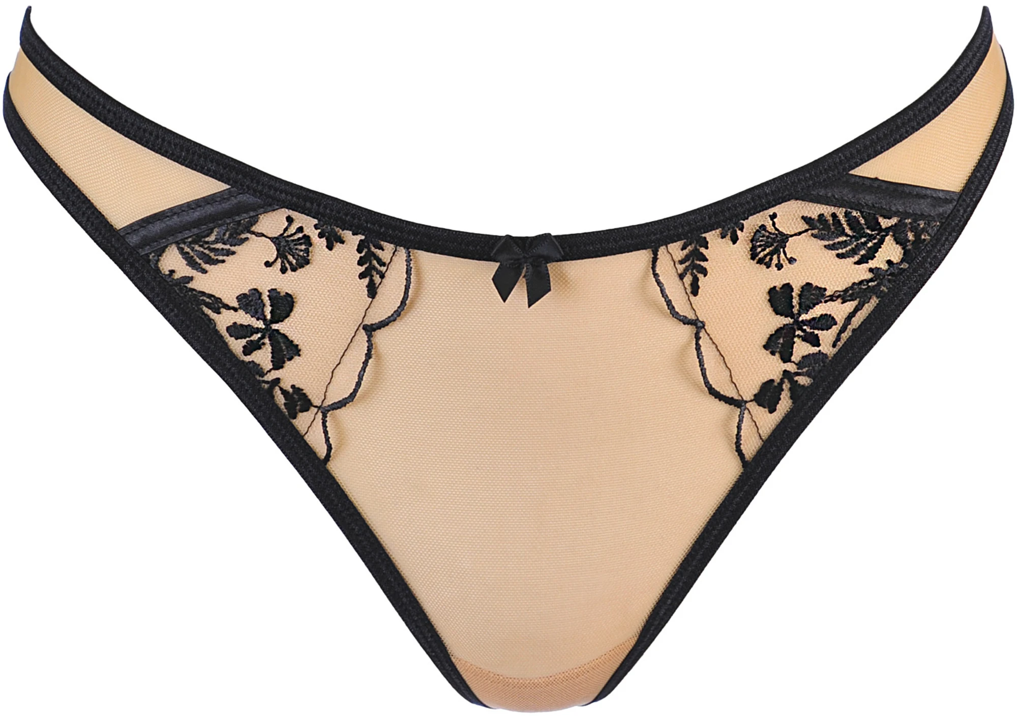 Axami transparenter Spitzen String mit Blumenverzierung Axami transparenter Spitzen String mit Blumenverzierung