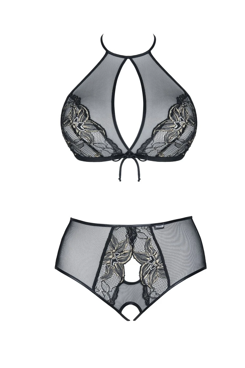Top + Ouvert Panty von Demoniq