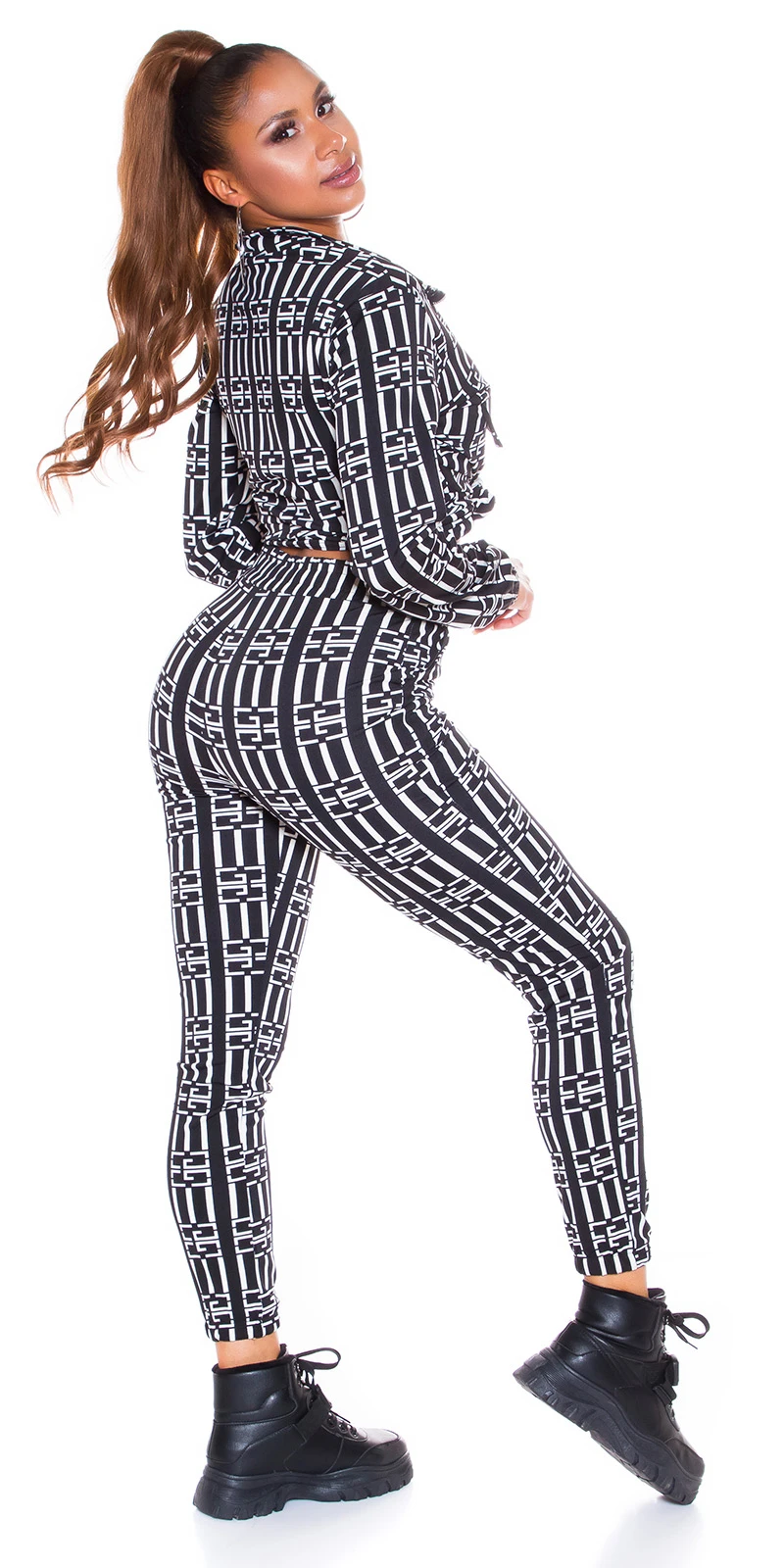 Jogging Freizeit Sport Anzug mit Luxury Print Jogging Freizeit Sport Anzug mit Luxury Print