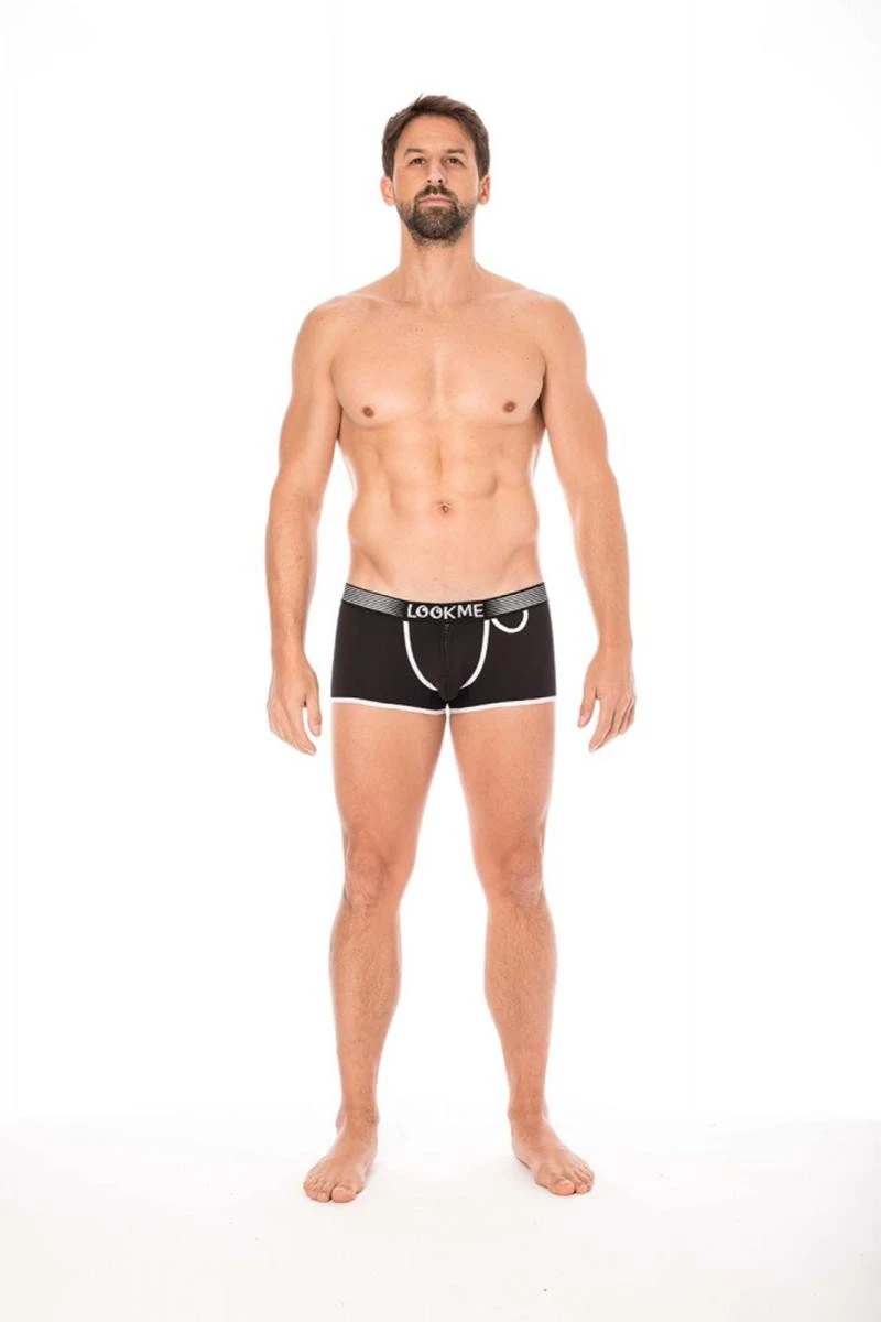 Herren Boxer Short in schwarz 2003-68 von Look Me