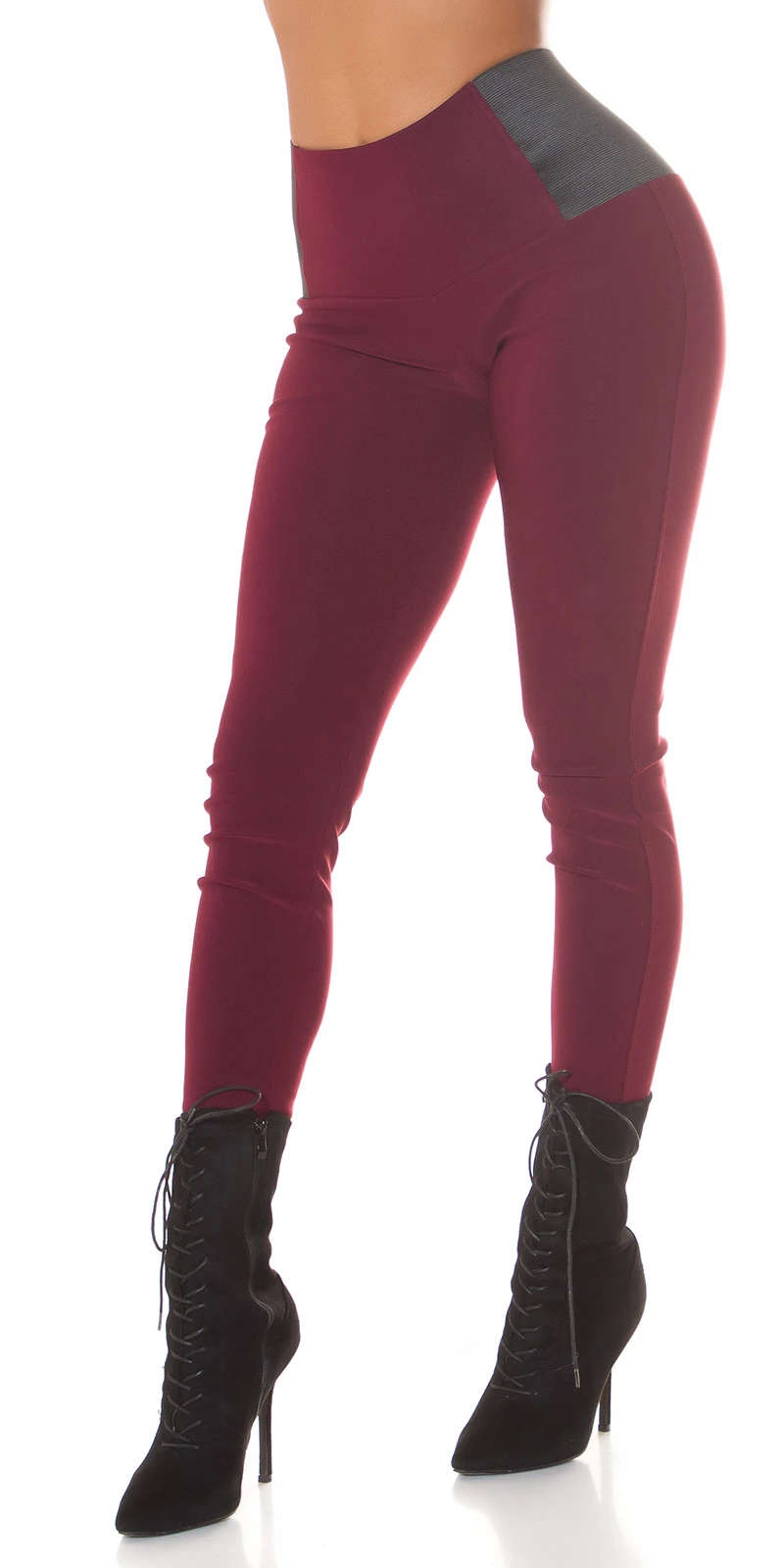 Business High Waist Leggings mit Stretch-Detail Business High Waist Leggings mit Stretch-Detail
