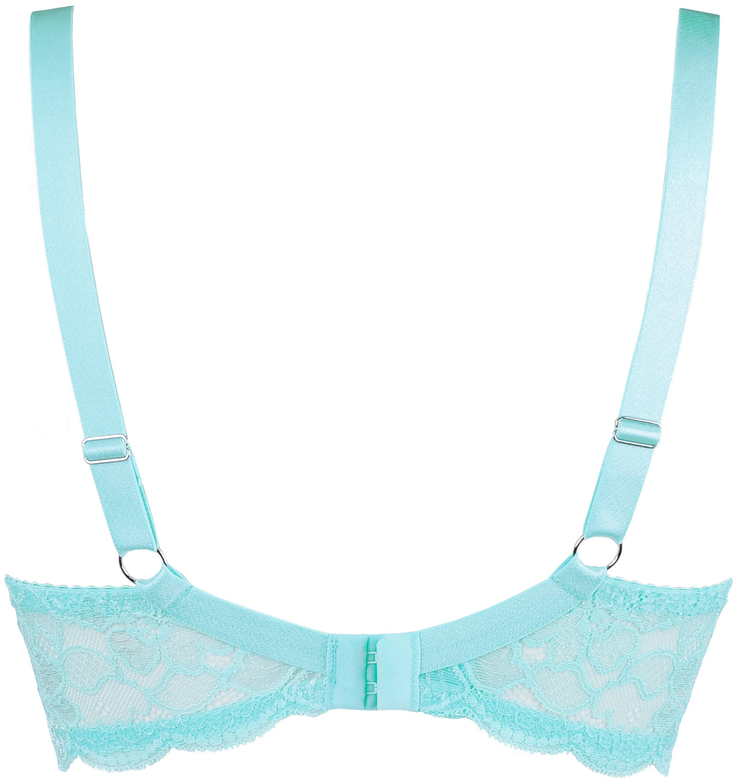 Axami Lingerie Bügel BH mit filigraner Spitze mit Blumenmotiv, transparentem Tüll Axami Lingerie Bügel BH mit filigraner Spitze mit Blumenmotiv, transparentem Tüll