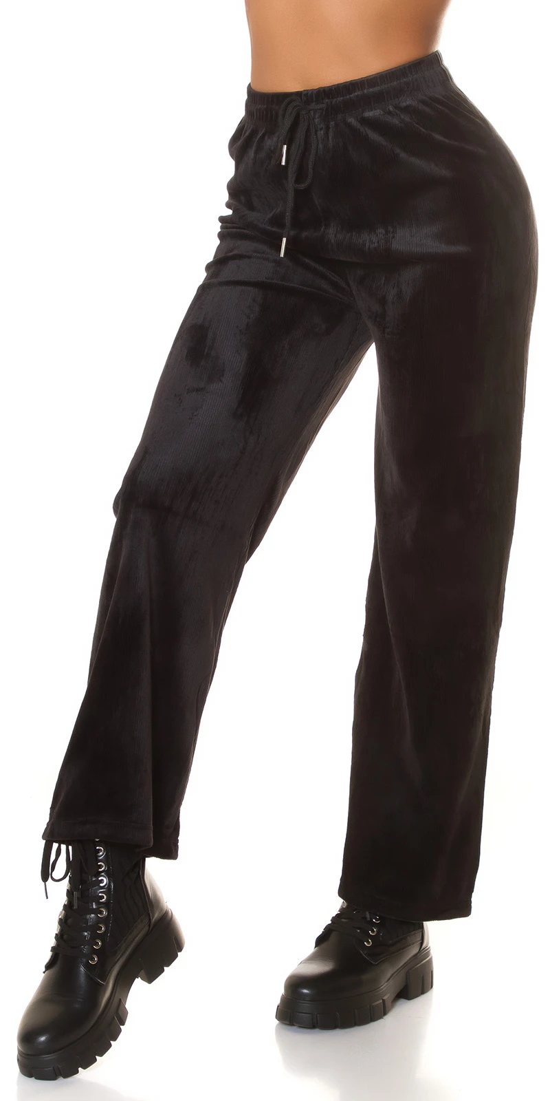 Highwaist Jogger Feincord mit Schlag Highwaist Jogger Feincord mit Schlag