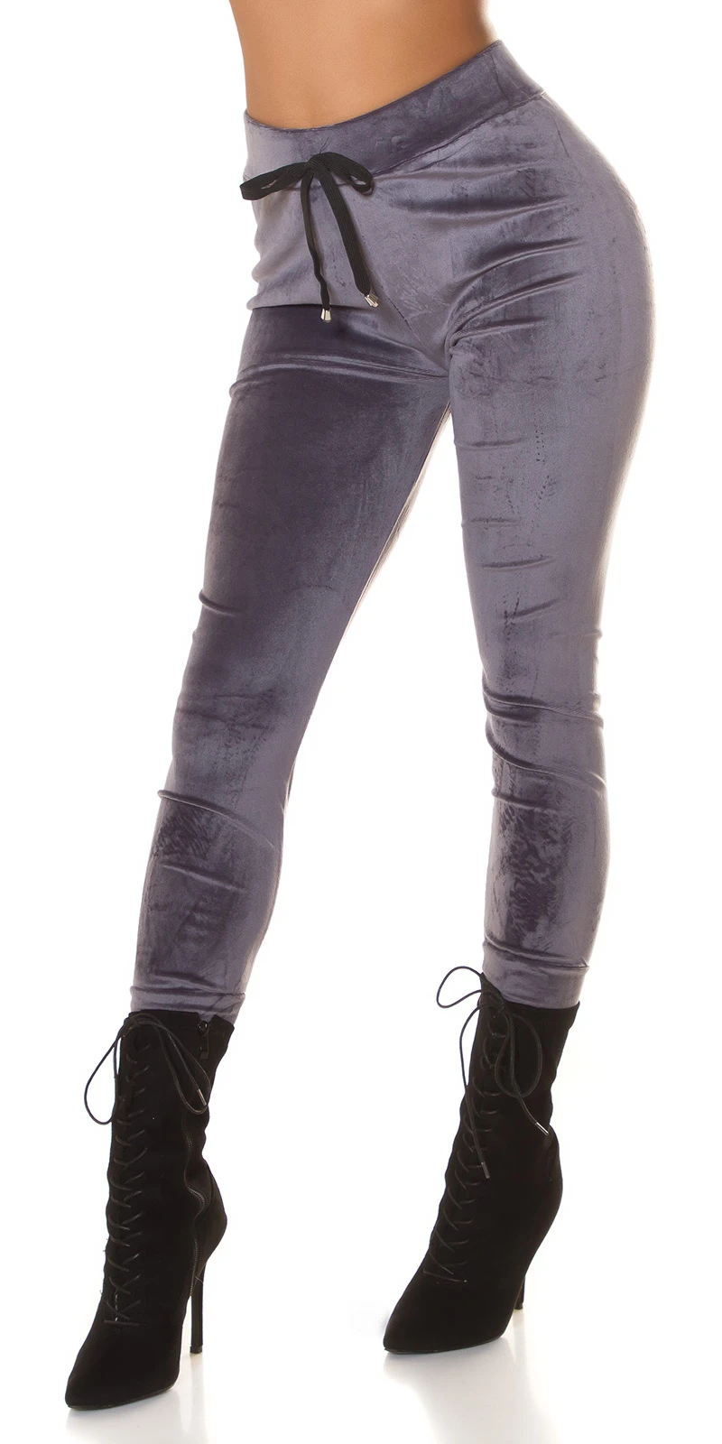 Sporty Samt Jogging High Waist Hose Sporty Samt Jogging High Waist Hose
