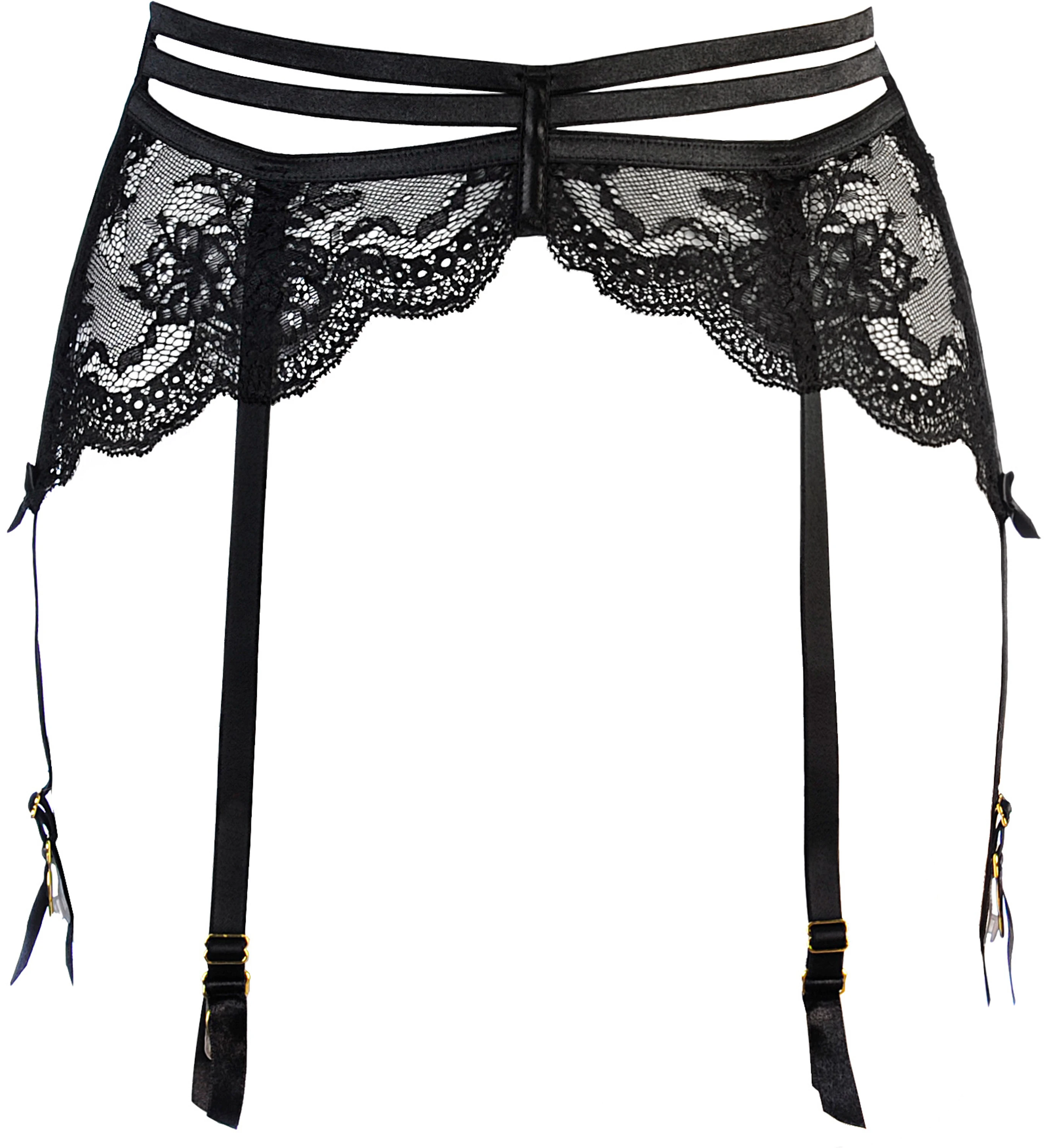 Axami schwarzer Strapsgürtel/Halter in schwarzer Transparenz mit Spitzendetails, Spitzen-Verzierung, Hüftbetonte Elastische Riemchen Axami schwarzer Strapsgürtel/Halter in schwarzer Transparenz mit Spitzendetails, Spitzen-Verzierung, Hüftbetonte Elastische Riemchen
