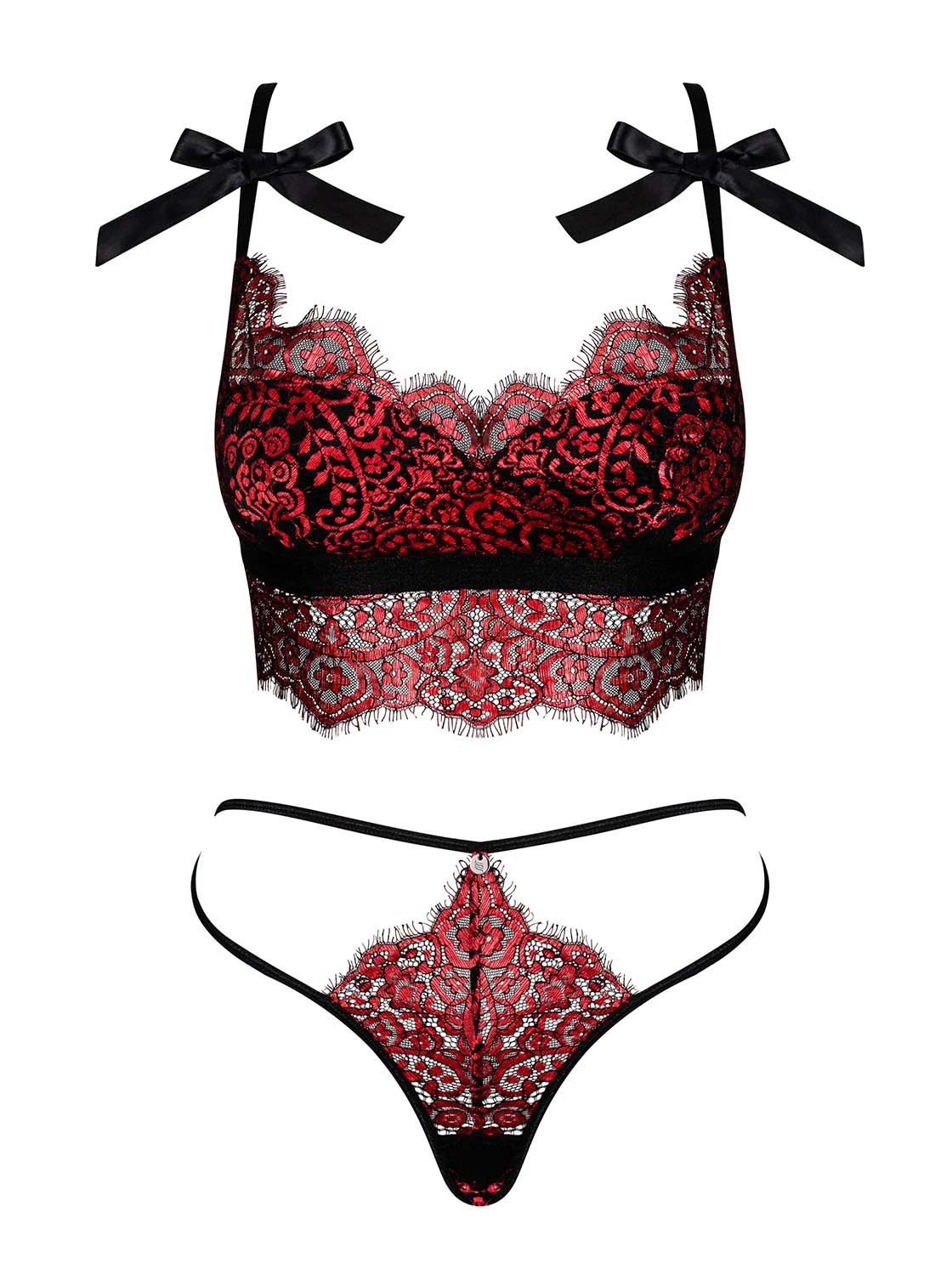 Dessous Set aus floraler Spitze Dessous Set aus floraler Spitze