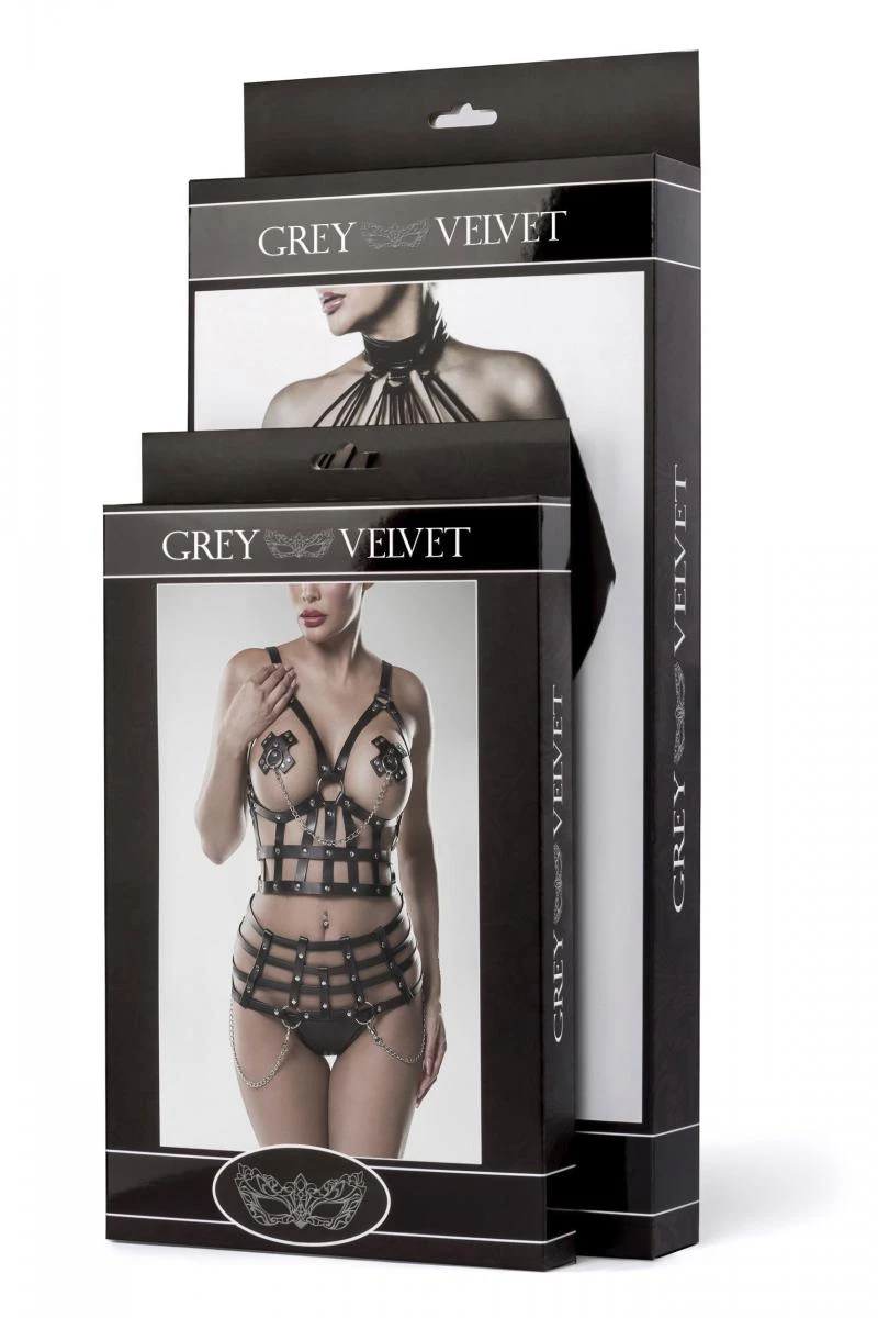 Langes transparentes Negligee von Grey Velvet