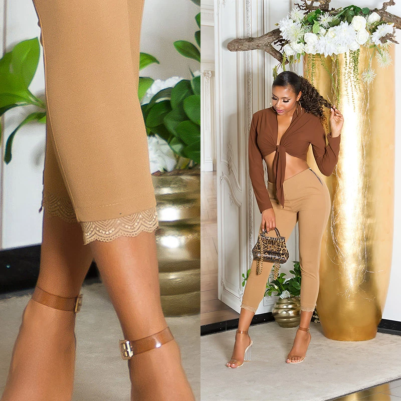 Casual Treggings mit Deko Spitze Casual Treggings mit Deko Spitze