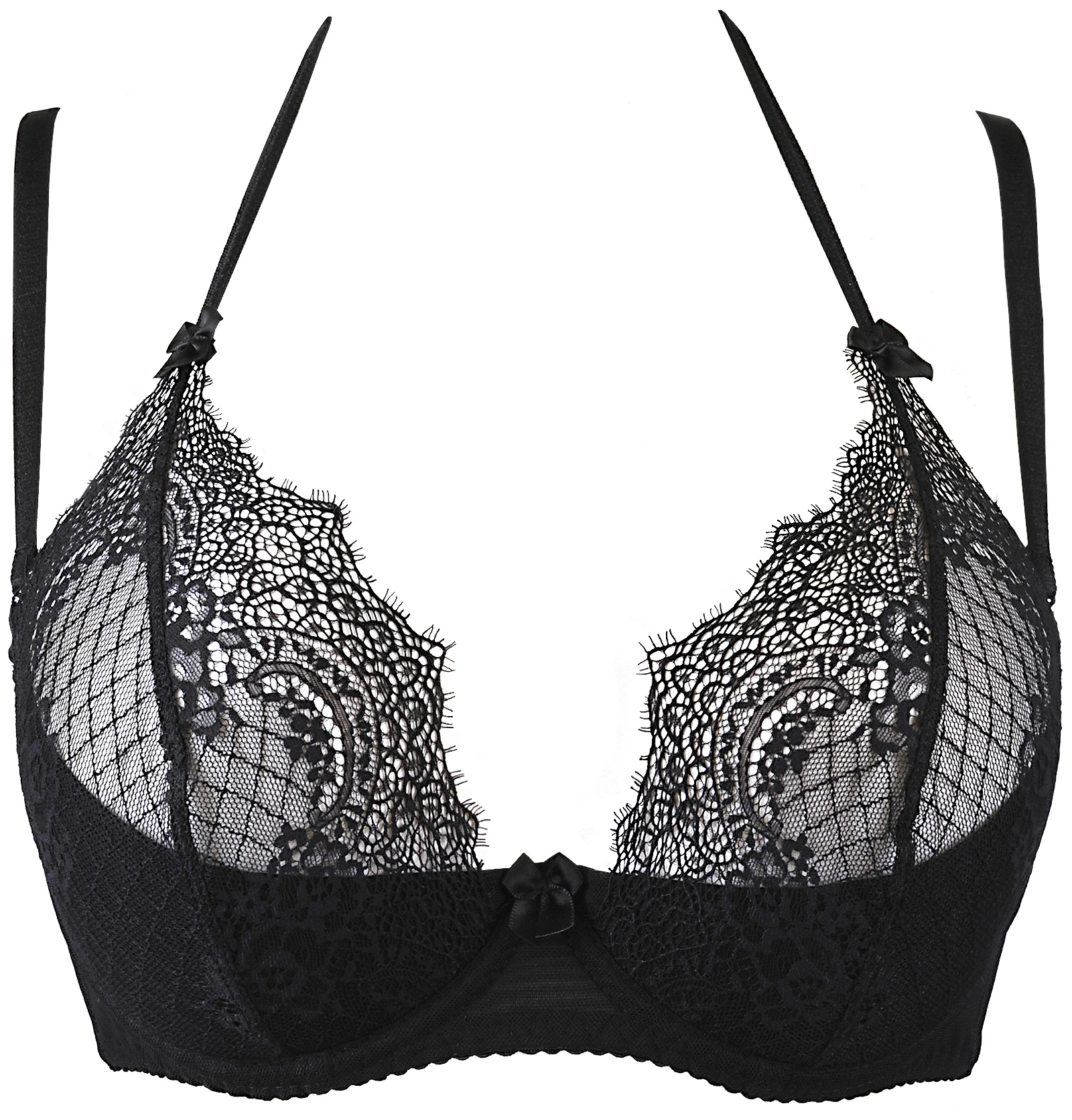 Axami Peek a Boo Hebe BH in schwarz mit viel Spitze Axami Peek a Boo Hebe BH in schwarz mit viel Spitze