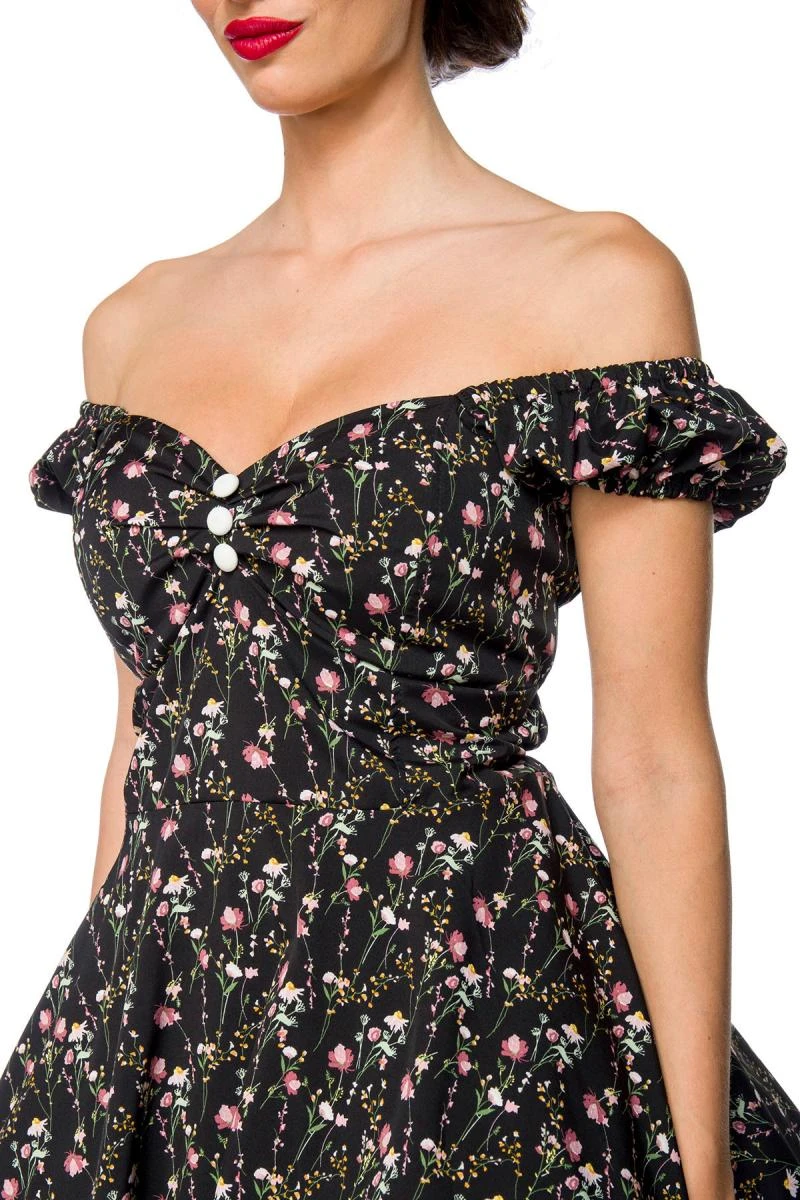 Schulterfreies Kleid mit Herzausschnitt von Belsira