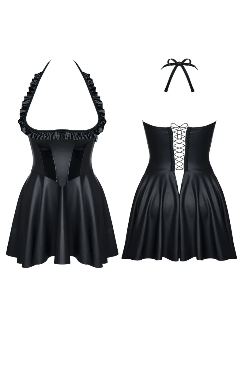 Neckolder Powerwetlook Kleid Neckolder Powerwetlook Kleid