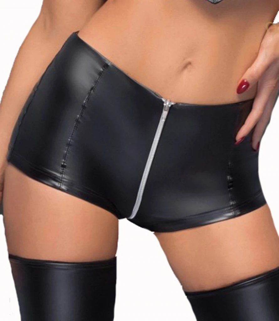 High waist Wetlook Shorts F164