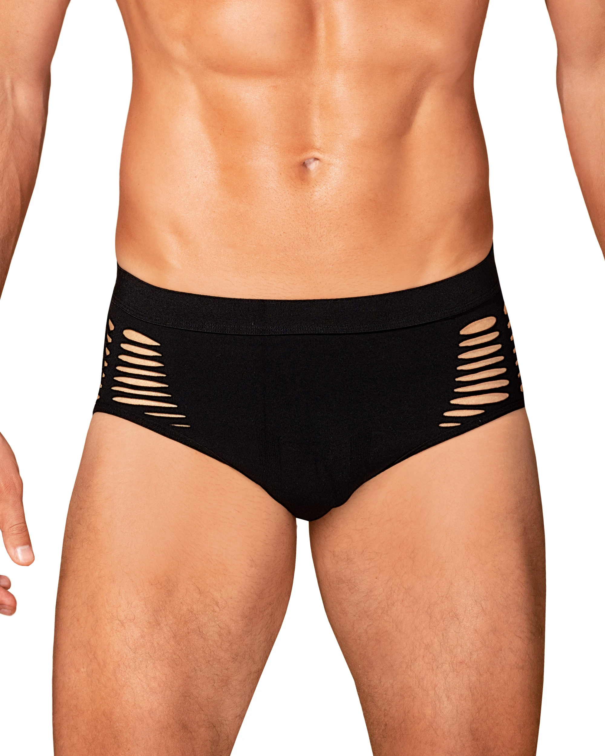 Herren M101 Slip blickdicht mit Cutouts von Obsessive