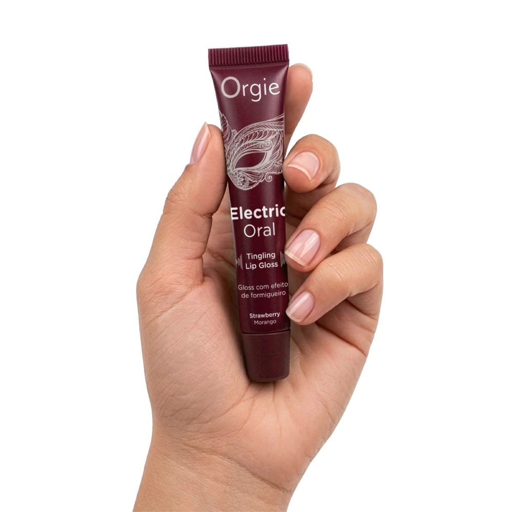 Orgie Electric Oral 10ml, Orgie Electric Oral Lipgloss Erdbeere mit prickelndem Vibe für heiße Küsse & stimulierende Spiele