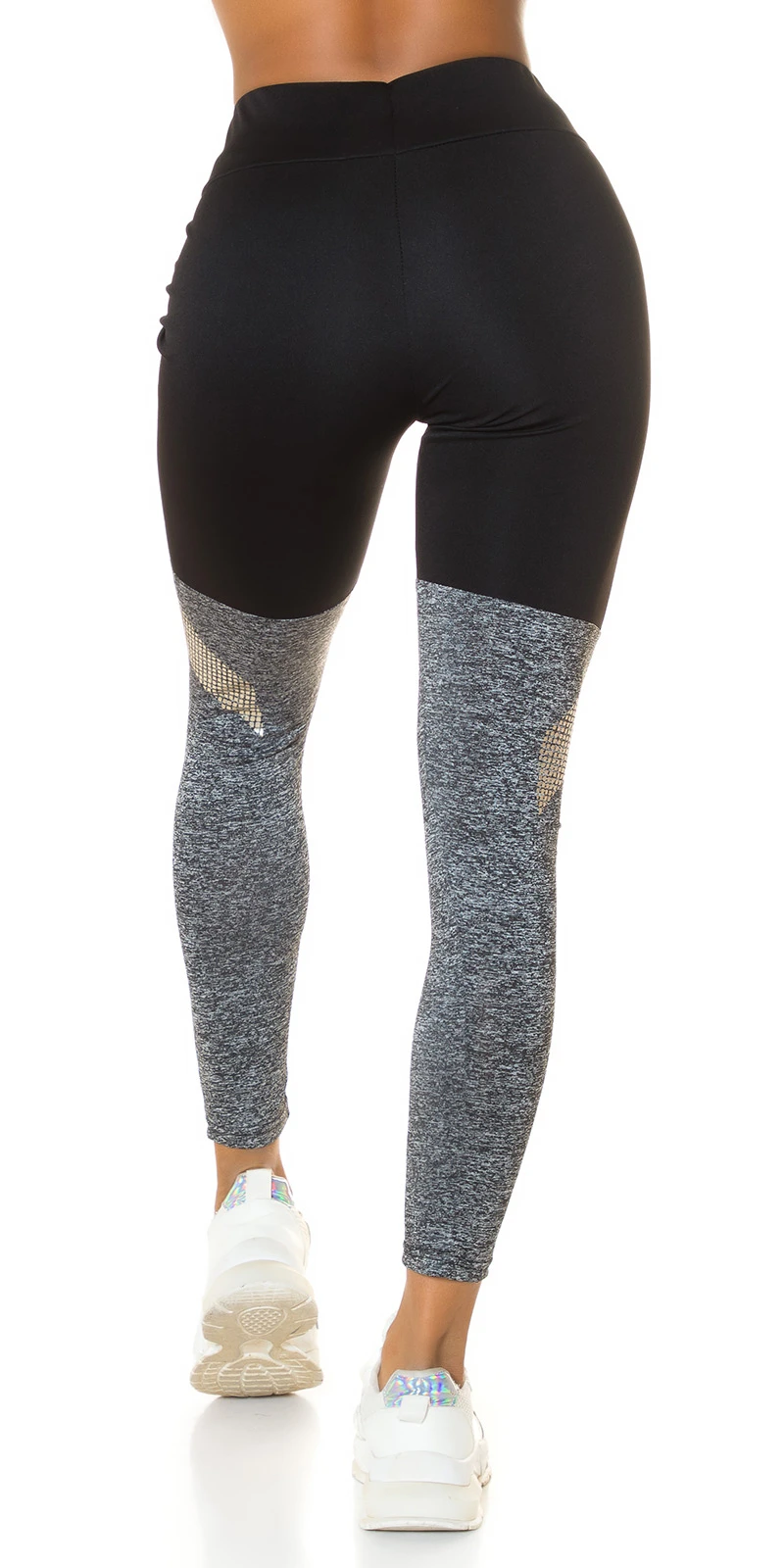 Workout High Waist Sport Leggings mit Overknee-Effekt Workout High Waist Sport Leggings mit Overknee-Effekt