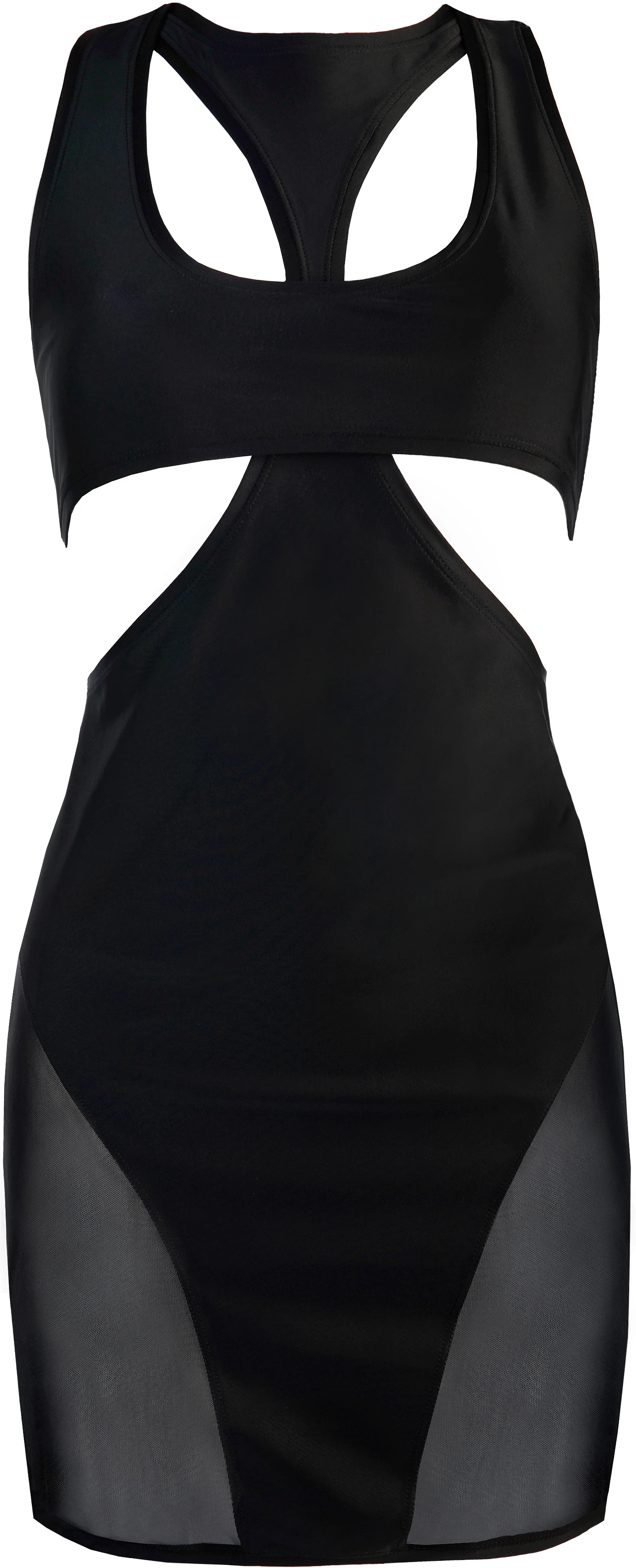 Axami Minikleid mit Tüll-Einsätzen und Cutouts