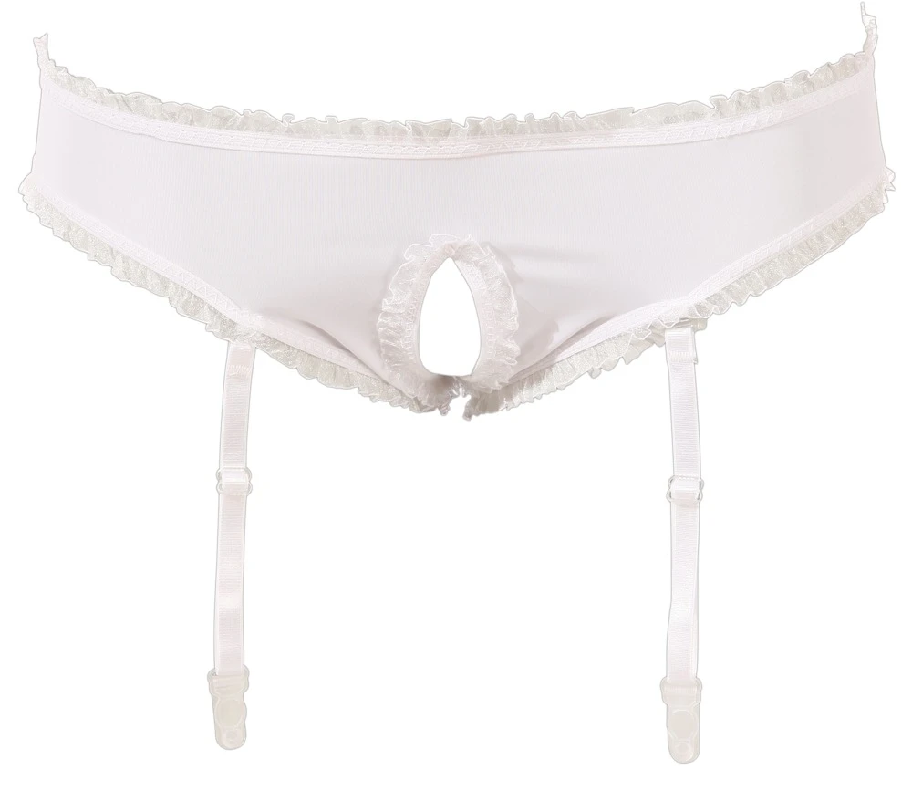 Cottelli COSTUMES Unschuldiges Schulmädchen Set mit Top, Miniroc, Krawatte und Ouvert Slip