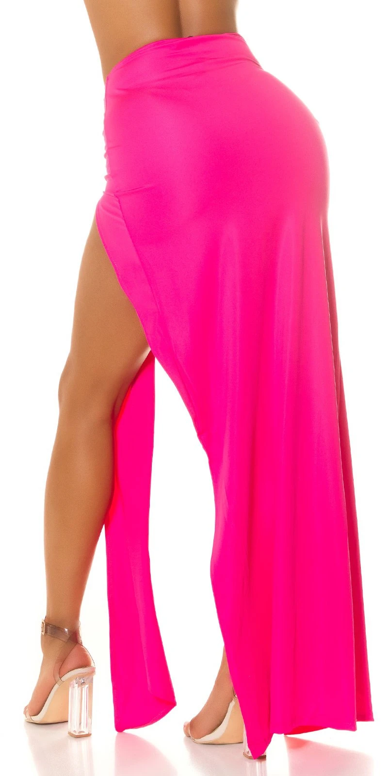 Highwaist Party Rock Maxirock Bodenlang mit Cutouts und Beinschlitz Highwaist Party Rock Maxirock Bodenlang mit Cutouts und Beinschlitz