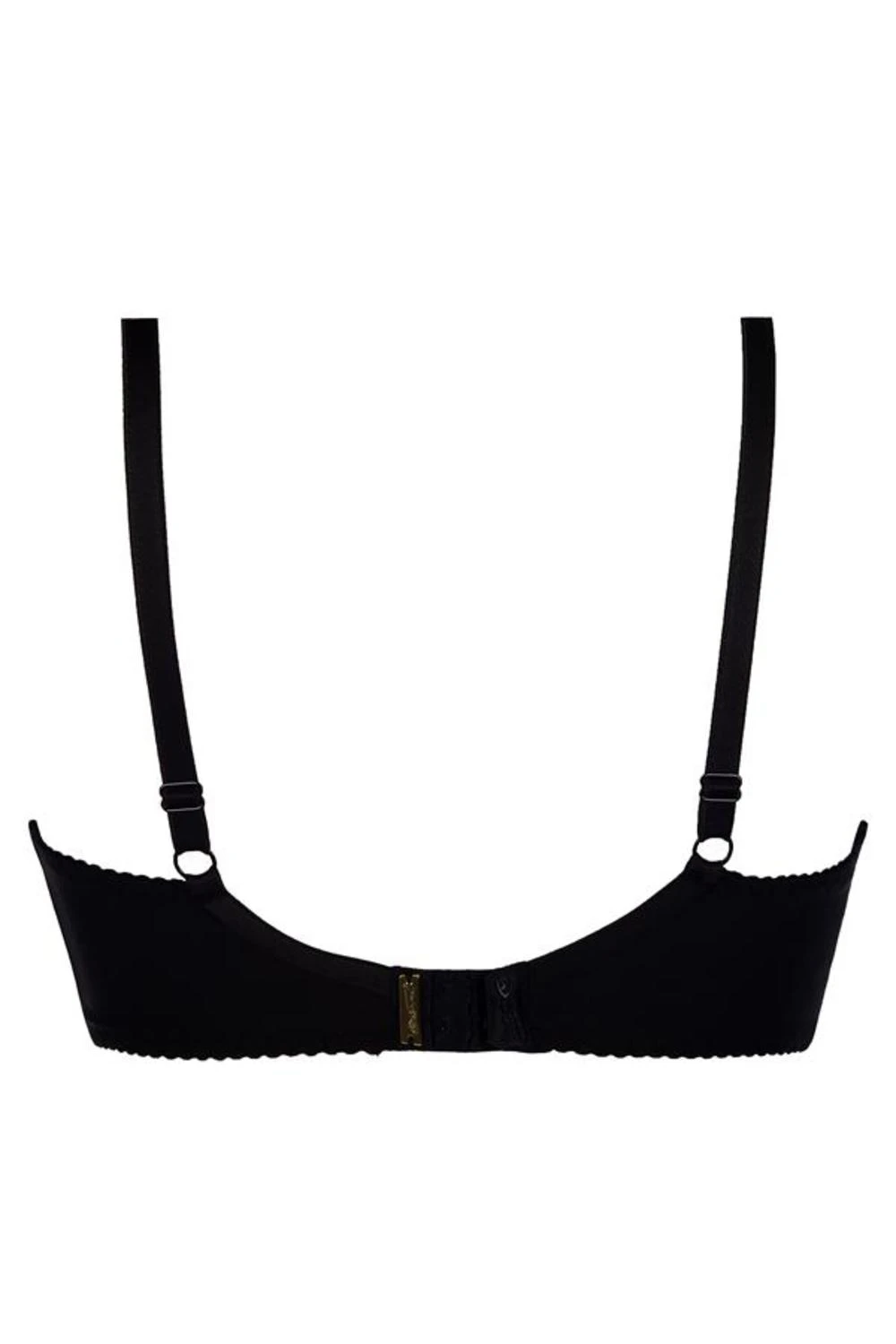 Axami Dessous weicher Hebe-Bügel Soft BH tiefen Ausschnitt Tüll in schwarz/beige