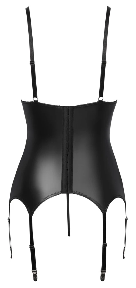 Cottelli LINGERIE Unterwäsche aus Spitze mit Strapshemd & String ouvert im Set Cottelli LINGERIE Unterwäsche aus Spitze mit Strapshemd & String ouvert im Set