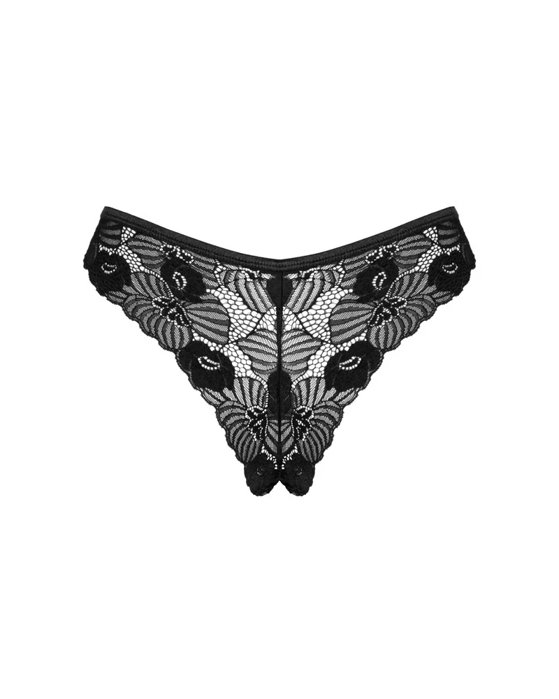 Obsessive Verführerisch geschnittener Riostring aus feiner  floralspitze, rundum weich und elastisch für hohen Tragekomfort.