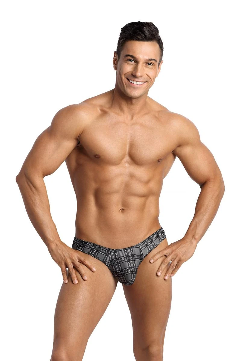 Herren String halbtransparent mit Karo Muster von Anais for Men