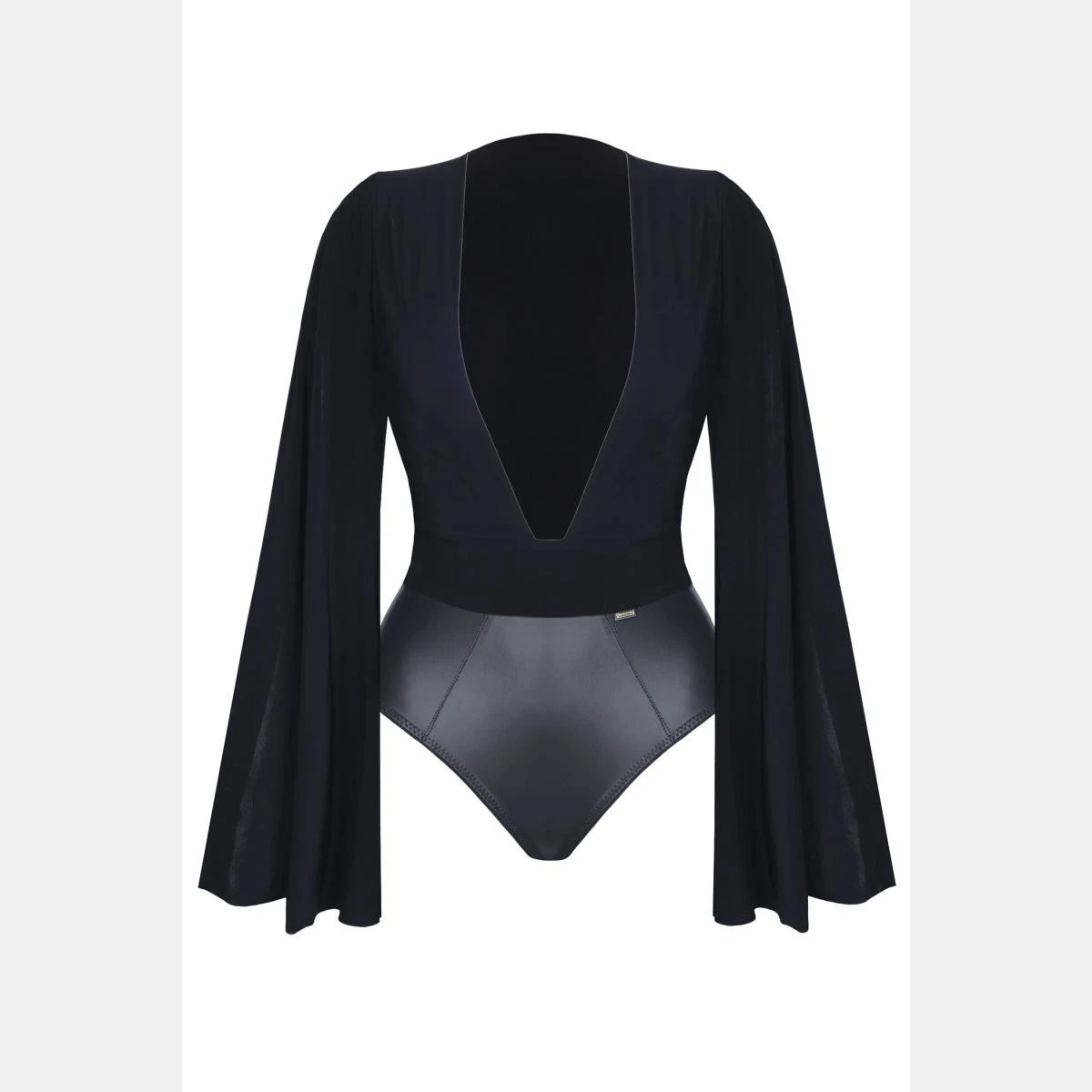 Eleganter Body mit langen Ärmeln und tiefem Ausschnitt von Demoniq Eleganter Body mit langen Ärmeln und tiefem Ausschnitt von Demoniq