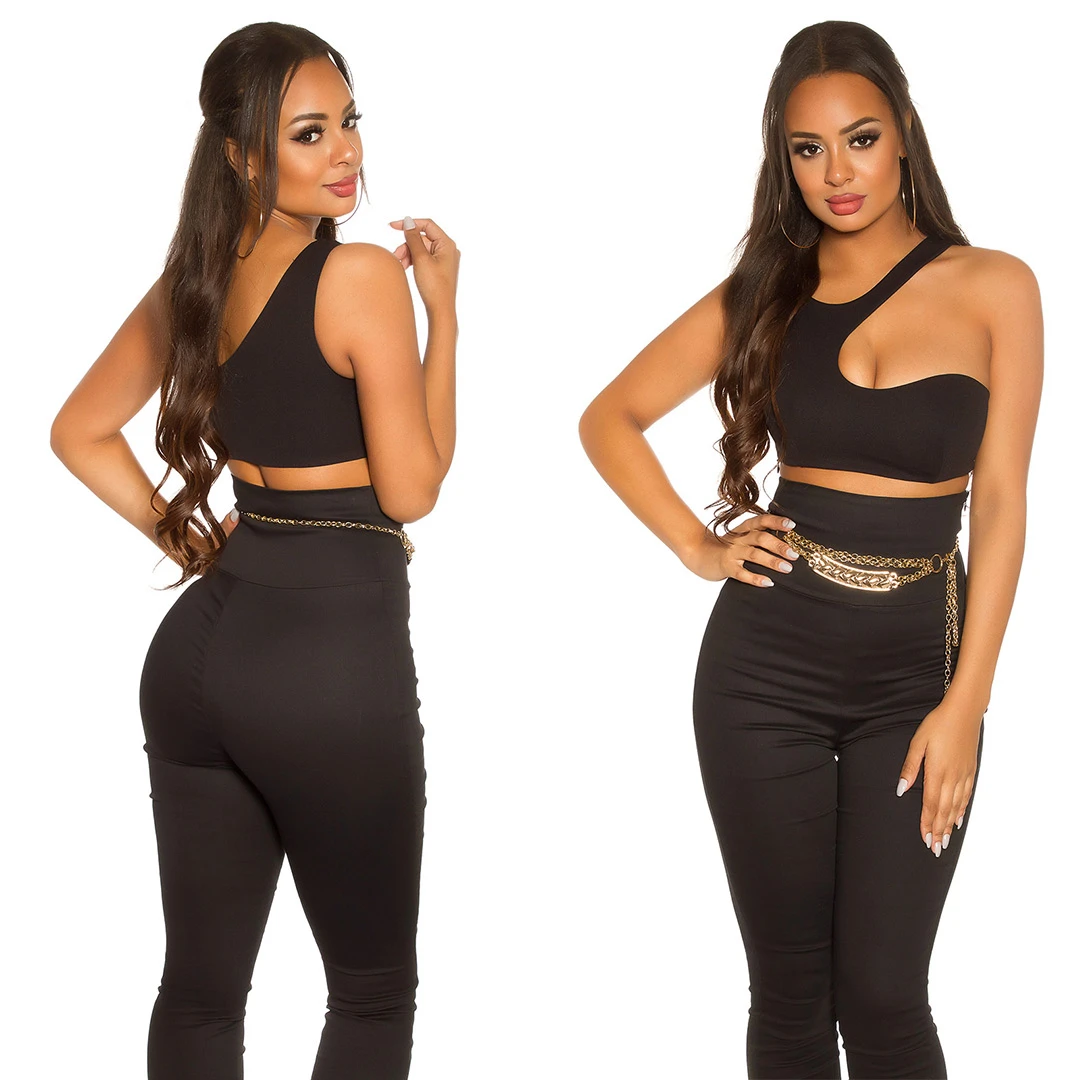 Hot Crop Top mit Asymmetrie-Effekt