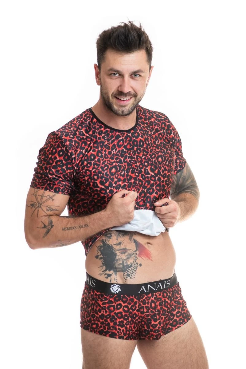 Herren T-Shirt 053544 Tribal mit Animal Print von Anais for Men