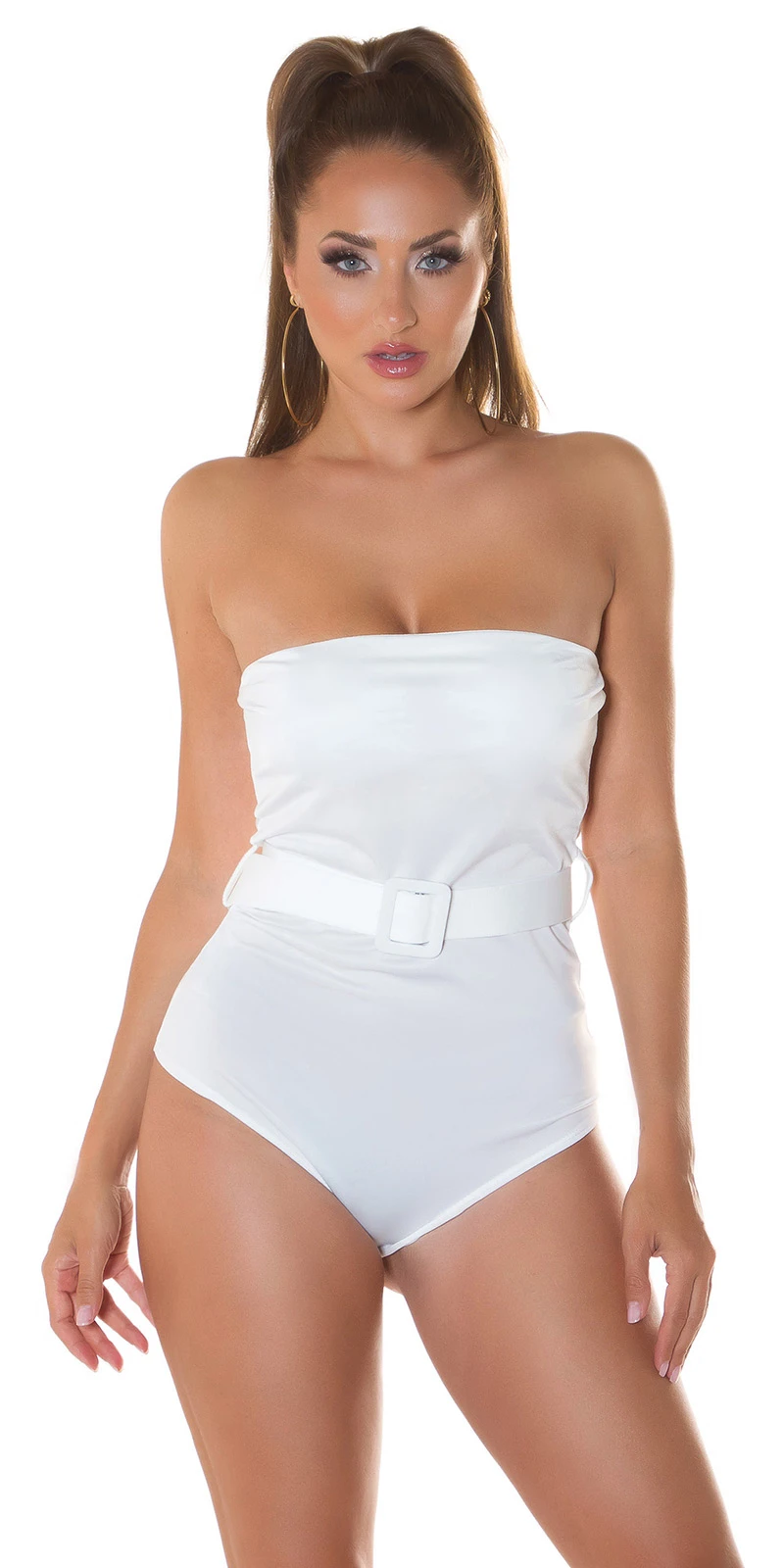Hot Party Bandeau Bodysuit mit Gürtel Hot Party Bandeau Bodysuit mit Gürtel