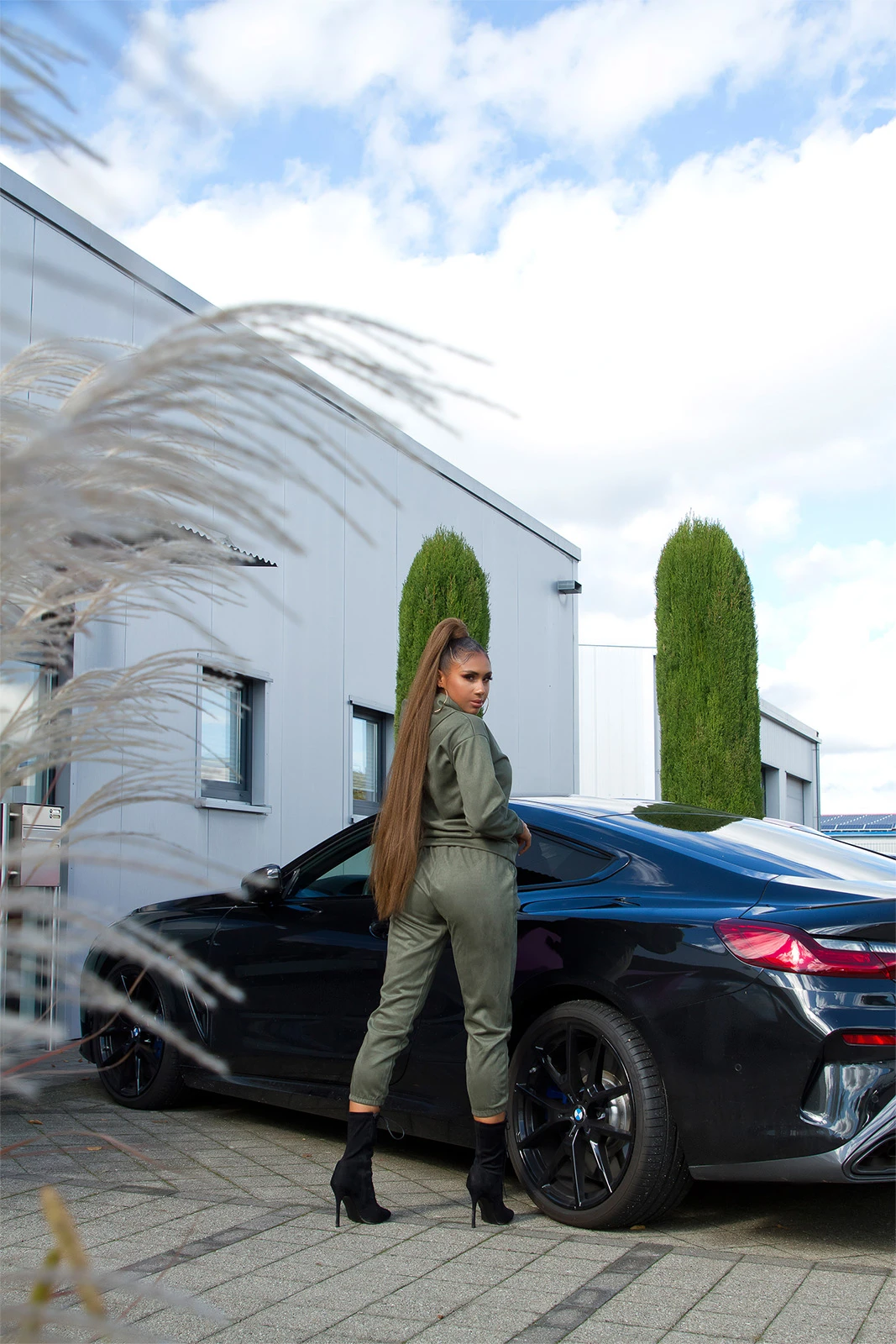 Wildleder Look Loungewear Freizeit Anzug mit Kapuze Wildleder Look Loungewear Freizeit Anzug mit Kapuze