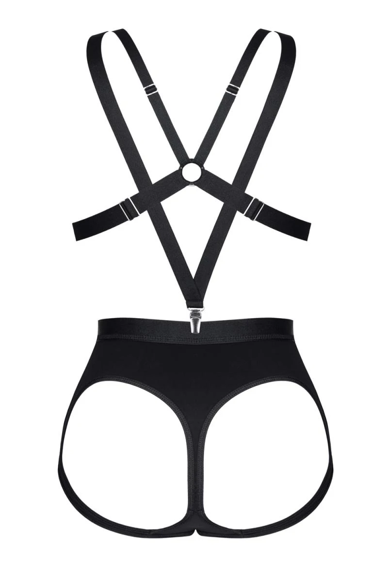 Sexy Dessous Set BH, Panty und Hosenträger LX Collection